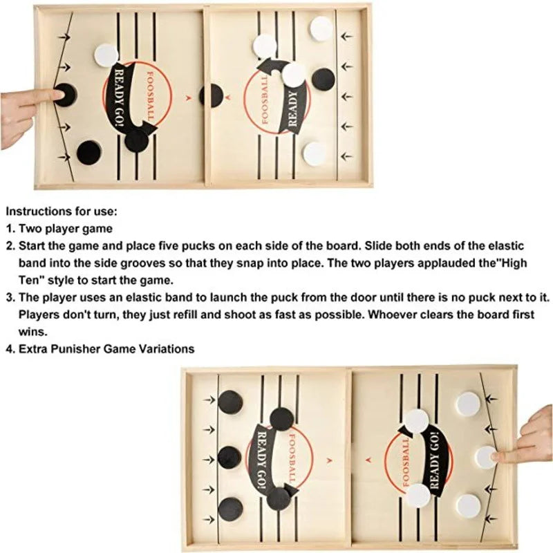 Fast Sling Puck Board Game Table Hockey Foosball Winner Party Family Interactive Toys For Children Adult Desktop Battle Gifts