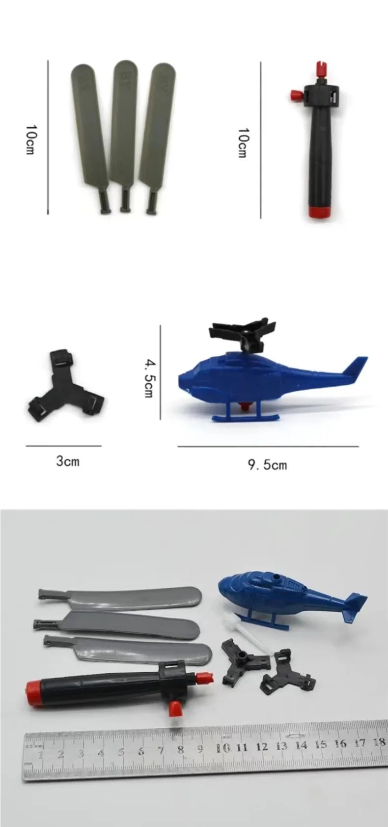 1/3/5sets Bamboo Dragonfly Handle Pull Helicopter Children's Outdoor Games Sports Toys for Boys Girls