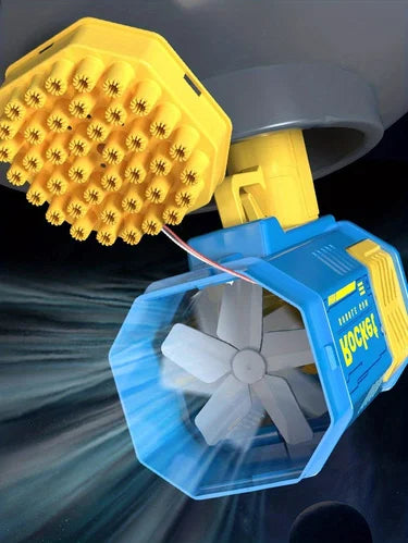 One Loaded Kids 40 Hole Launcher Handheld Portable Automatic Bubble Gun LED Light (Bubble Liquid & Batteries Excluded)