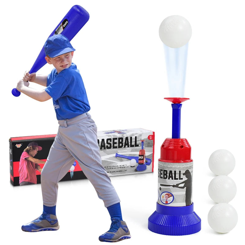 Children Baseball Ball Toys Games for 3+Year,Adjustable Automatic Pitching Baseball Machine Toy Sets for Kids Outdoor Toys Gift