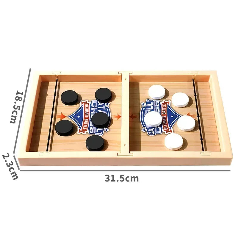 Fast Sling Puck Game Slingshot Chess Parent-child Interactive Table Chess Puzzle Board Game Interactive Play Chess