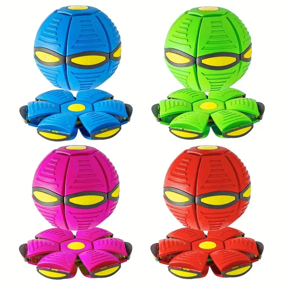 1pc Flying Saucer Bounce Ball, Pet Toy Bounce Ball, Durable, Suitable for Family Outdoor Activities, Christmas Gifts