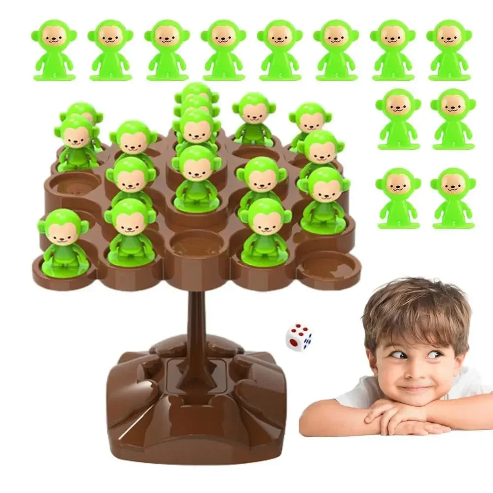 Creative Balancing Tree Toy Digital Monkey Balance Scale Educational Number Board Game Kids Learning Toys Montessori Math Toy