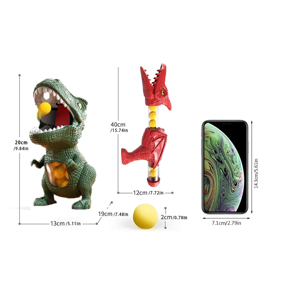 Dinosaur Shooting Tyrannosaurus Rex Ball Soft Bullet Gun Parent Child Interactive Puzzle Toy for Children