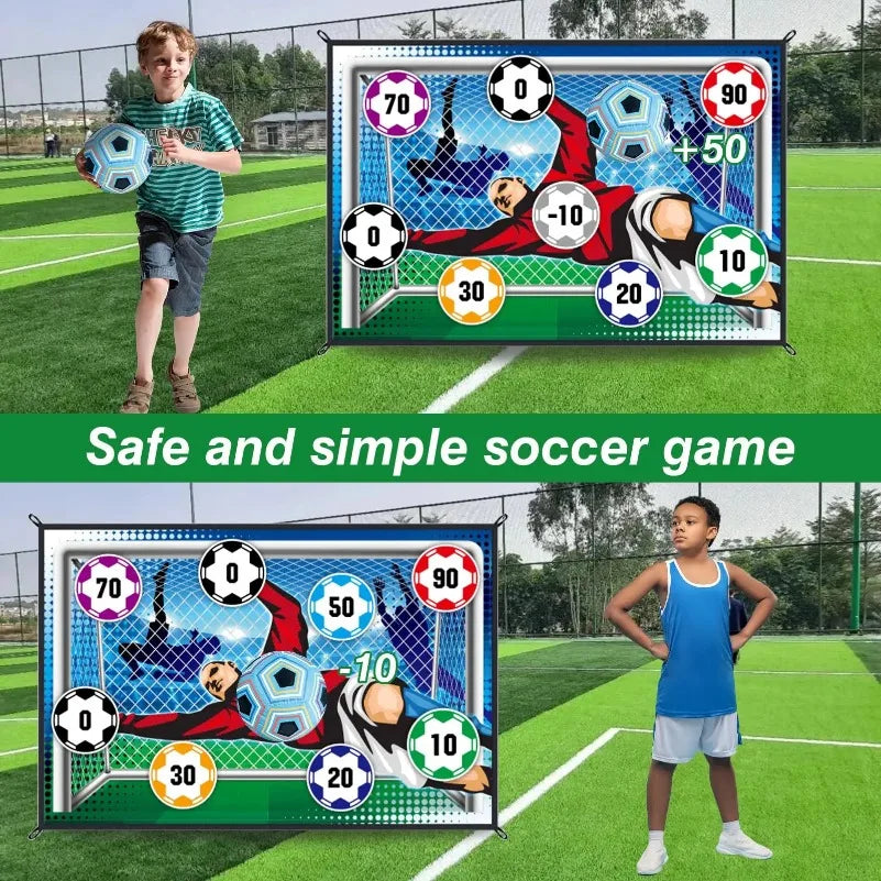 Soccer Game Mat Set Outdoor Indoor Soccer Toys Multiplayer Competitive Soccer Games Children Football Training Boy Gifts