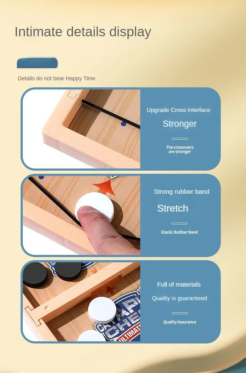 Fast Sling Puck Game Slingshot Chess Parent-child Interactive Table Chess Puzzle Board Game Interactive Play Chess